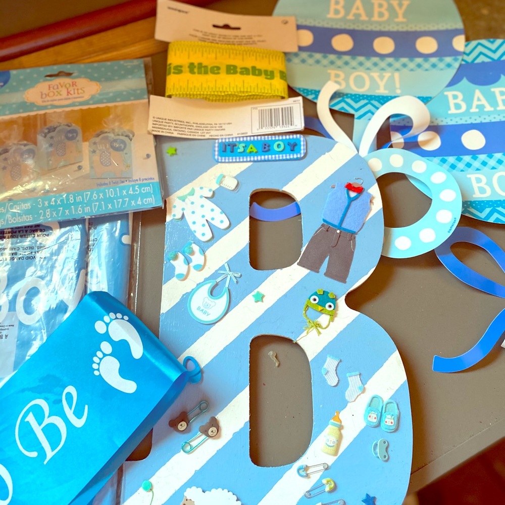 Baby shower for boys set